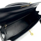 Vintage Kelly 28 Sellier - Black Boxcalf