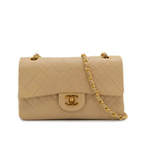 Vintage Small Classic Flap - Beige Lambskin