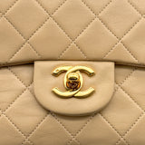Vintage Small Classic Flap - Beige Lambskin