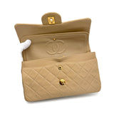 Vintage Small Classic Flap - Beige Lambskin