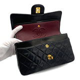 Vintage Small Classic Flap - Black Lambskin