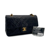 Vintage Small Classic Flap - Black Lambskin