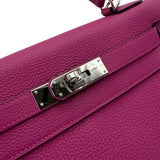Vintage  Kelly 28 Retourne - Rose Purple Togo