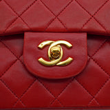 Vintage Small Classic Flap - Red Lambskin