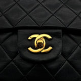 Vintage Medium Classic Flap - Black Lambskin