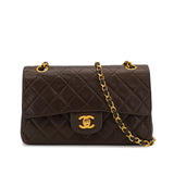 Vintage Small Classic Flap - Brown Lambskin
