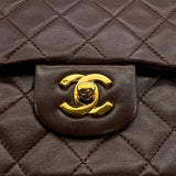 Vintage Small Classic Flap - Brown Lambskin