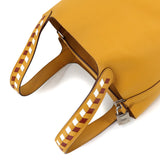 Hermès Picotin Tressage PM Jaune Ambre / Brique / Blanc Epsom