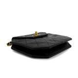 Vintage Octagon - Black Lambskin