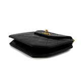 Vintage Octagon - Black Lambskin