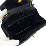 Vintage Octagon - Black Lambskin
