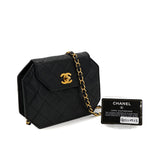 Vintage Octagon - Black Lambskin