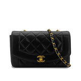 Vintage Small Diana - Black Lambskin