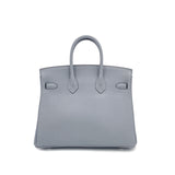 Vintage  Birkin 25 - Gris Pantin Togo