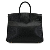Birkin 35 Verso - Black Ostrich