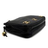 Vintage  Triple Coco Tote - Black Lambskin