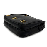 Vintage  Triple Coco Tote - Black Lambskin