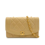 Vintage Small Diana - Beige Lambskin