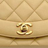 Vintage Small Diana - Beige Lambskin