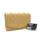 Vintage Small Diana - Beige Lambskin