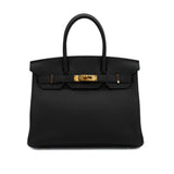 Vintage  Birkin 30 - Black Togo