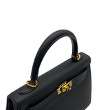 Vintage  Kelly 25 - Black Epsom
