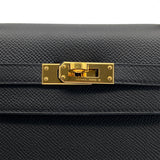 Vintage  Kelly 25 - Black Epsom