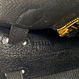 Vintage  Kelly 25 - Black Epsom