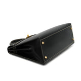 Vintage  Kelly 32 Sellier - Black Lisse