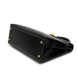 Vintage  Kelly 32 Sellier - Black Lisse