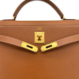 Vintage  Kelly 32 Sellier - Gold Courchevel