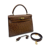 Vintage  Kelly 28 Sellier - Etrusque Ostrich