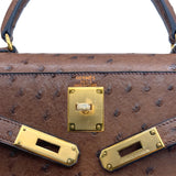Vintage  Kelly 28 Sellier - Etrusque Ostrich