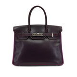 Vintage  Birkin 30 - Raisin , Cyclamen Boxcalf