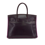 Vintage  Birkin 30 - Raisin , Cyclamen Boxcalf