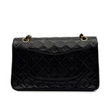 Vintage Medium Classic Flap - lambskin - Black Lambskin
