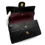 Vintage Medium Classic Flap - lambskin - Black Lambskin
