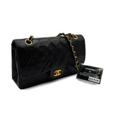 Vintage Medium Classic Flap - lambskin - Black Lambskin