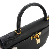 Hermès Kelly 32 Black Togo