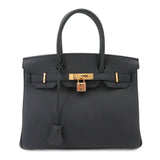 Hermès Birkin 30 Black Togo Rose Gold Hardware