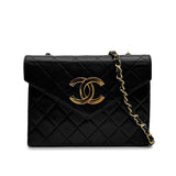 Vintage Deca Square - Black Lambskin