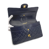 Vintage Navy Medium Classic Flap