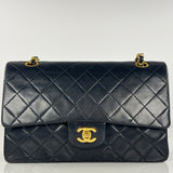 Black Vintage Medium Classic Flap