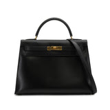Hermes Kelly 32 - black box (Circle Y stamp)