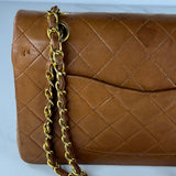 Vintage Camel Medium Classic Double Flap
