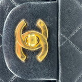 Black Vintage Medium Classic Flap