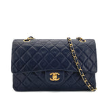 Vintage Navy Medium Classic Flap
