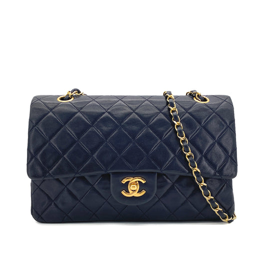 Vintage Navy Medium Classic Flap