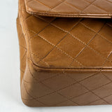 Vintage Camel Medium Classic Double Flap