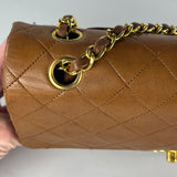 Vintage Camel Medium Classic Double Flap